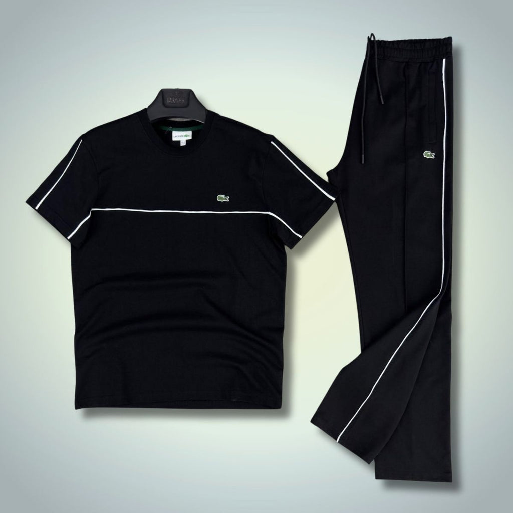 Lacoste мъжки летен спортен екип, черен, 2025. Premium качество