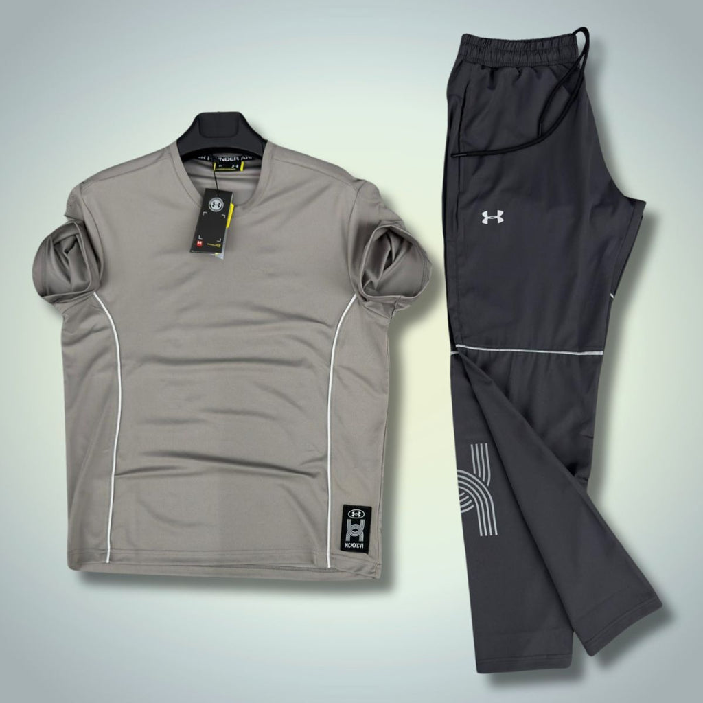 Under Armour мъжки летен спортен екип, сив и черен. Premium качество