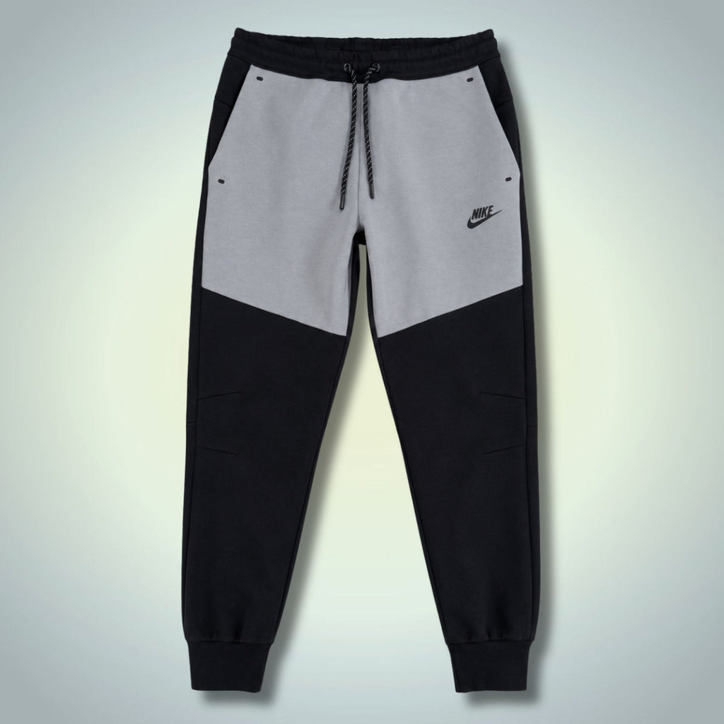 Nike Tech Fleece мъжко спортно долнище, черно - сиво. Premium качество