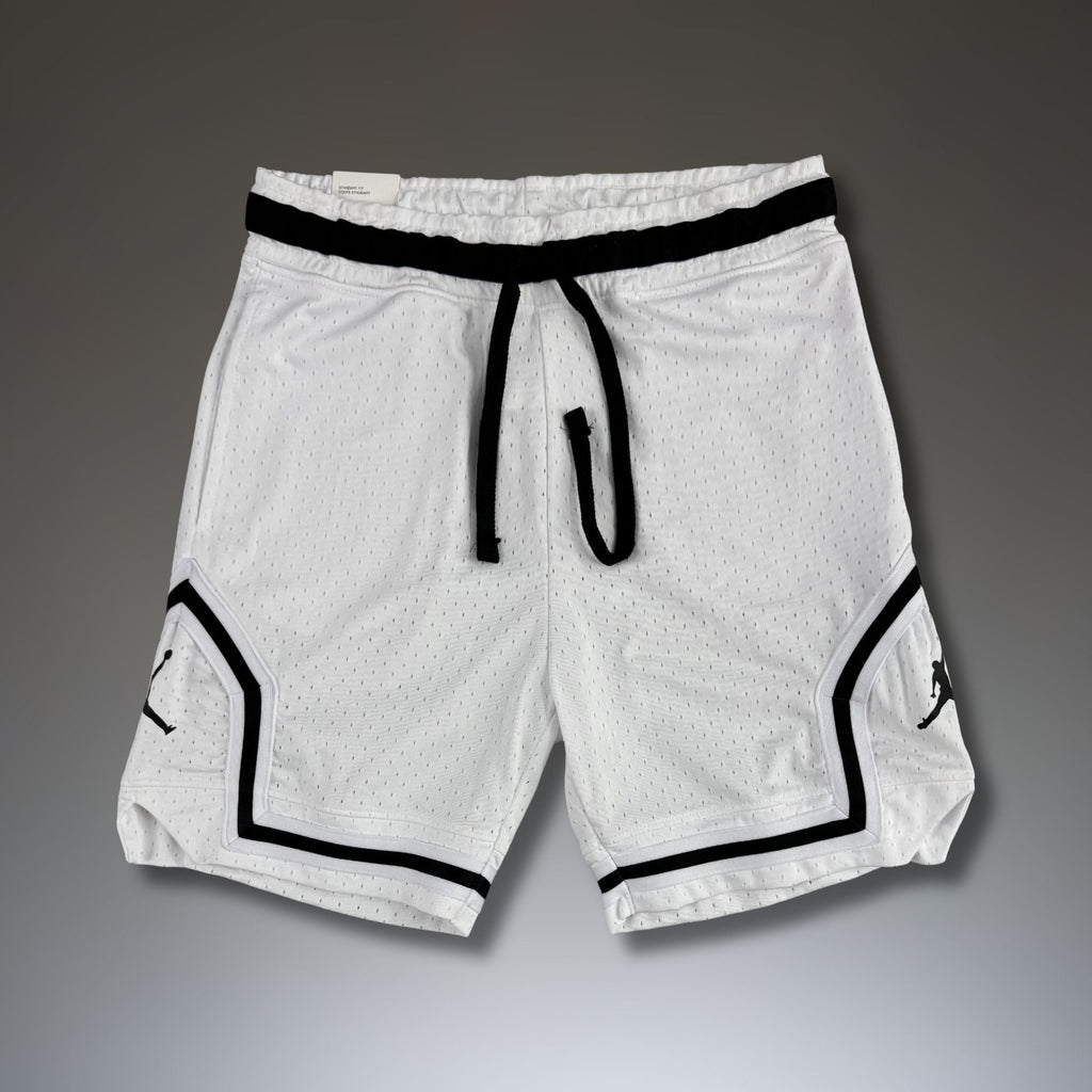 Air Jordan мъжки спортни къси панаталонки dri fit mesh, бели. Premium качество