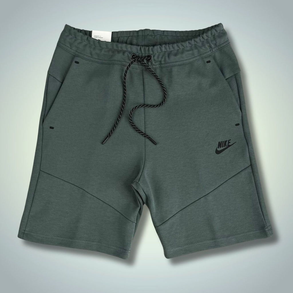 Nike Tech Fleece мъжки спортни къси панаталонки, граднско зелени. Модел 2024. Premium качество