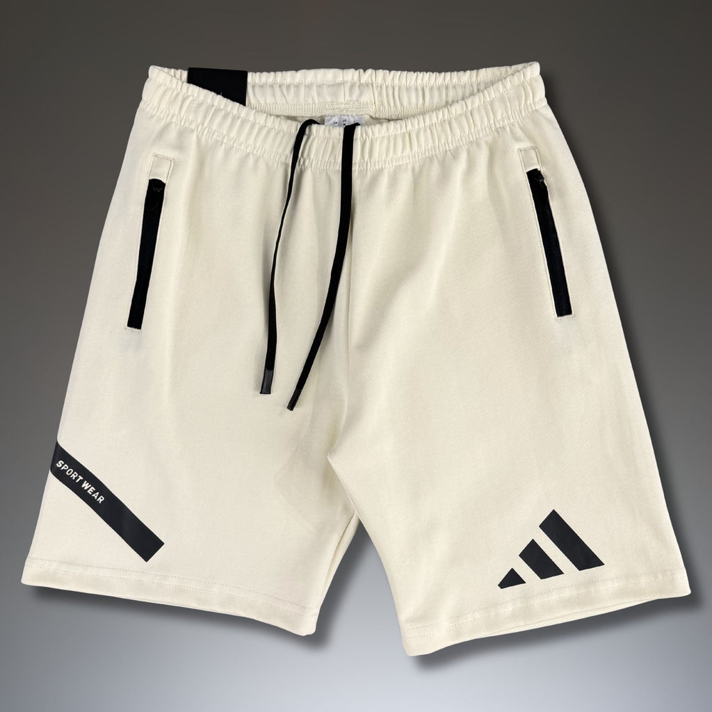 Adidas Z.N.E. мъжки спортни къси панаталонки, мръснобели. Premium качество