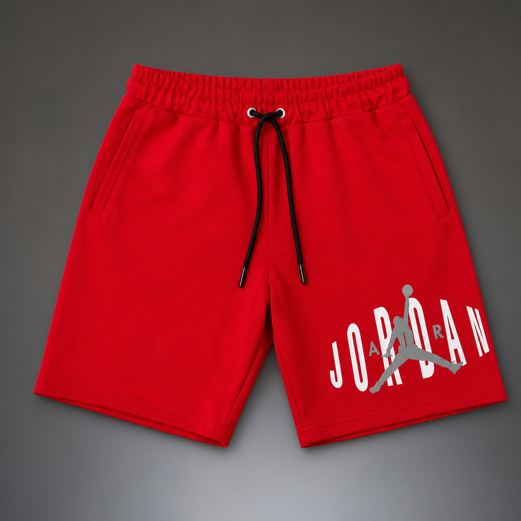 Air Jordan Fleece мъжки спортни къси панталонки, червен. Premium качество