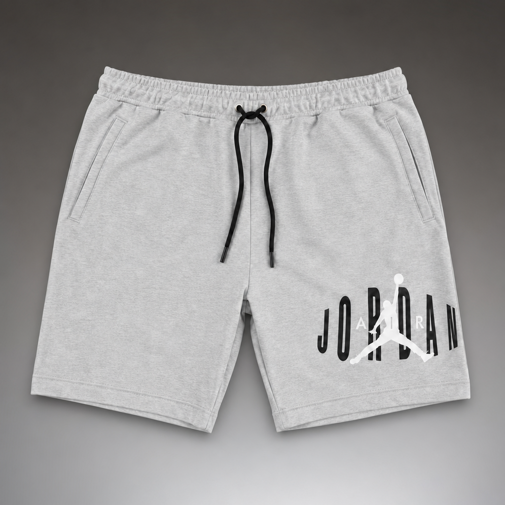 Air Jordan Fleece мъжки спортни къси панталонки, класическо сиво. Premium качество