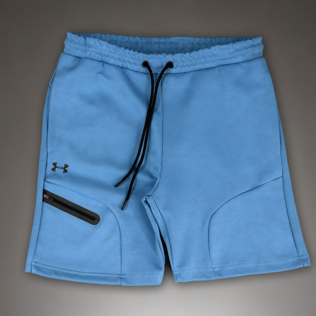 Under Armour Fleece мъжки спортни къси панталонки, син. Premium качество