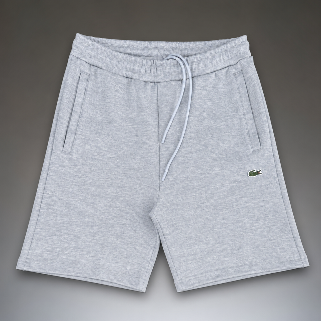 Lacoste Fleece мъжки спортни къси панталонки, класическо сиво. Premium качество