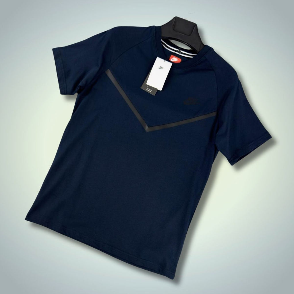Мъжка тъмносиня тениска Nike Tech Fleece. Модел 2024. Premium качество