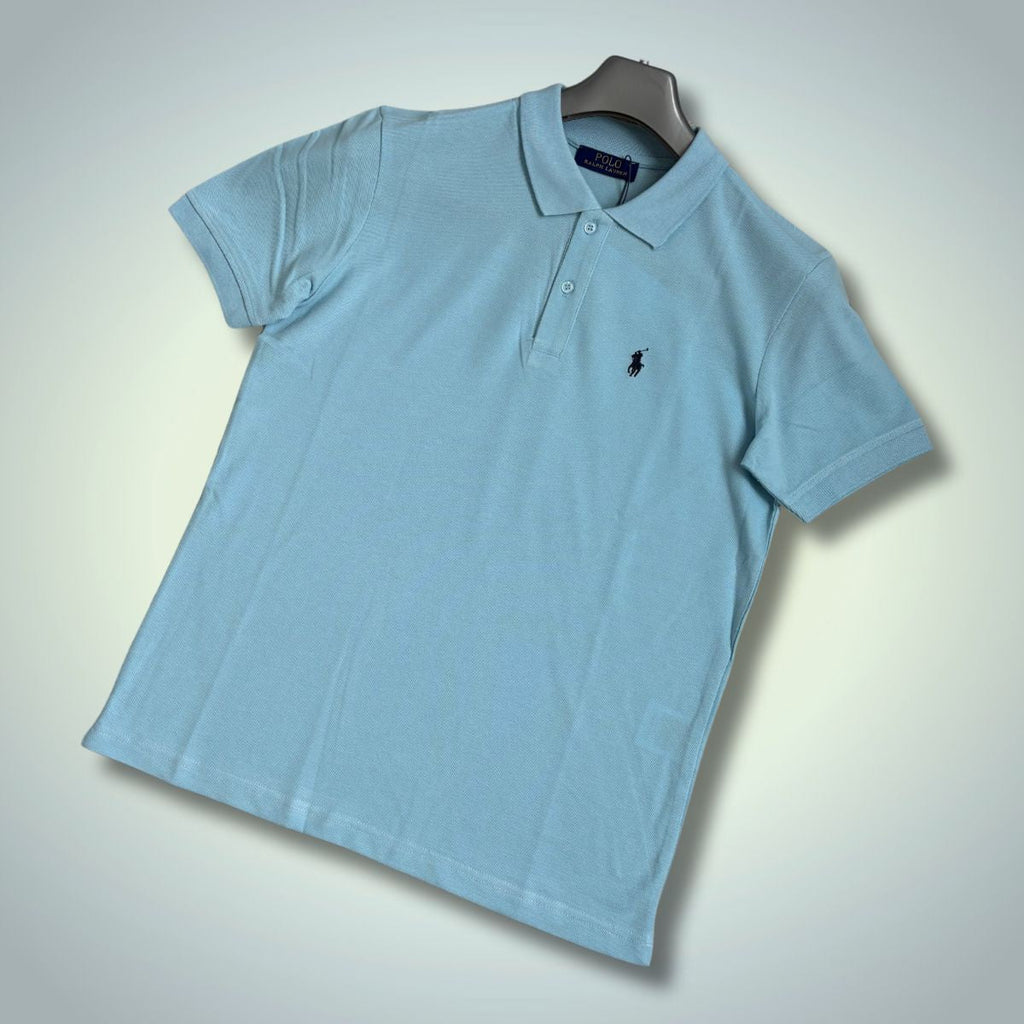 Мъжка светлосиня поло тениска Ralph Lauren. Premium качество