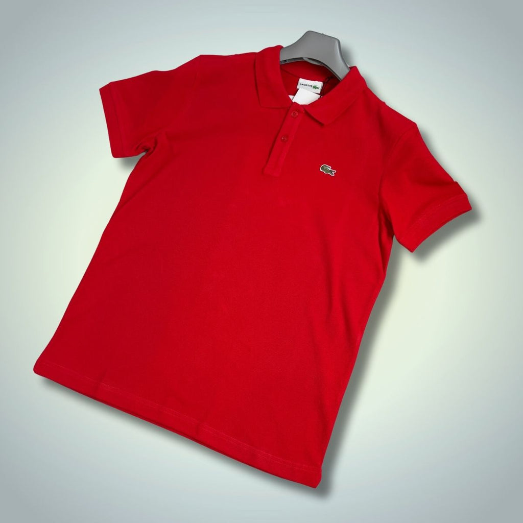 Мъжка червена поло тениска Lacoste. Premium качество