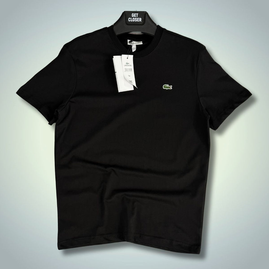 Мъжка черна тениска Lacoste. Premium качество