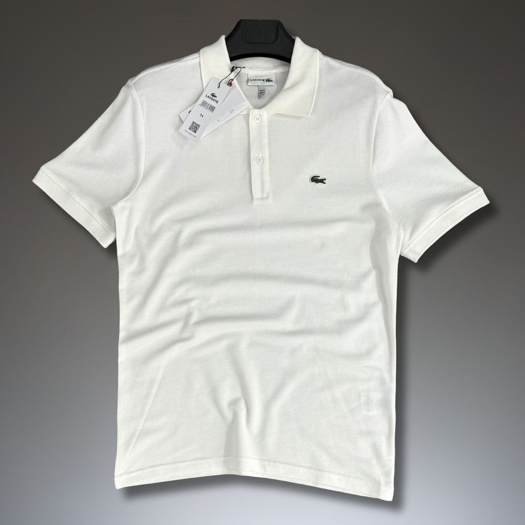 Мъжка бяла поло тениска Lacoste. Premium качество