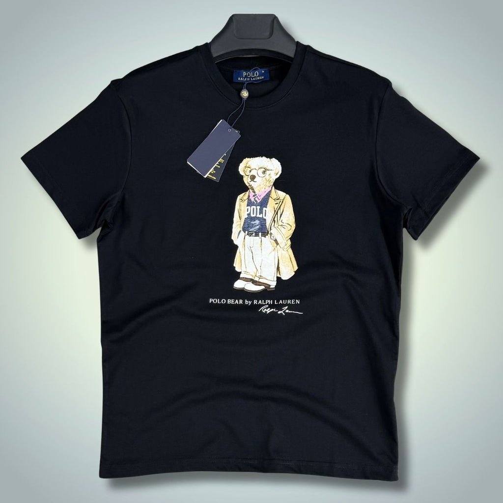 Мъжка тъмносиня тениска Ralph Lauren, college bear. Premium качество