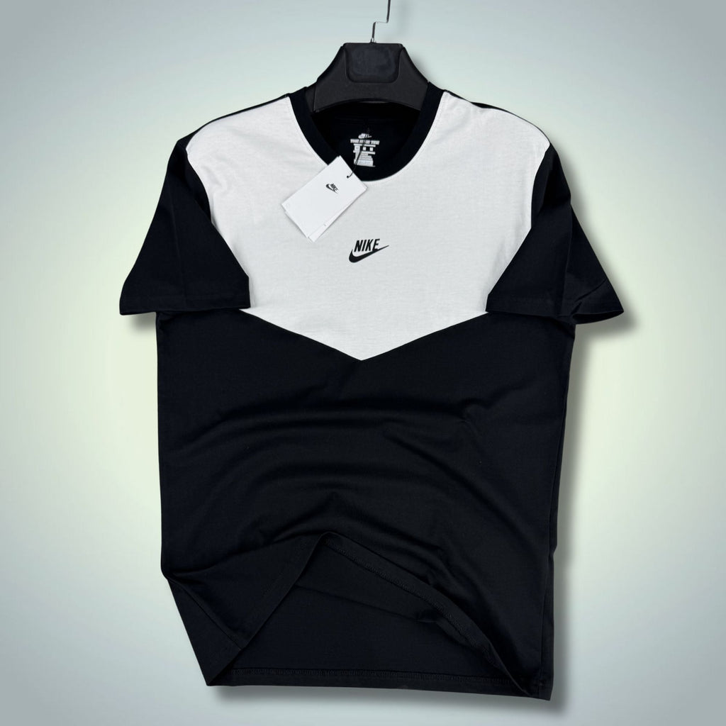 Мъжка черно-бяла тениска Nike Tech Fleece. Модел 2026. Premium качество
