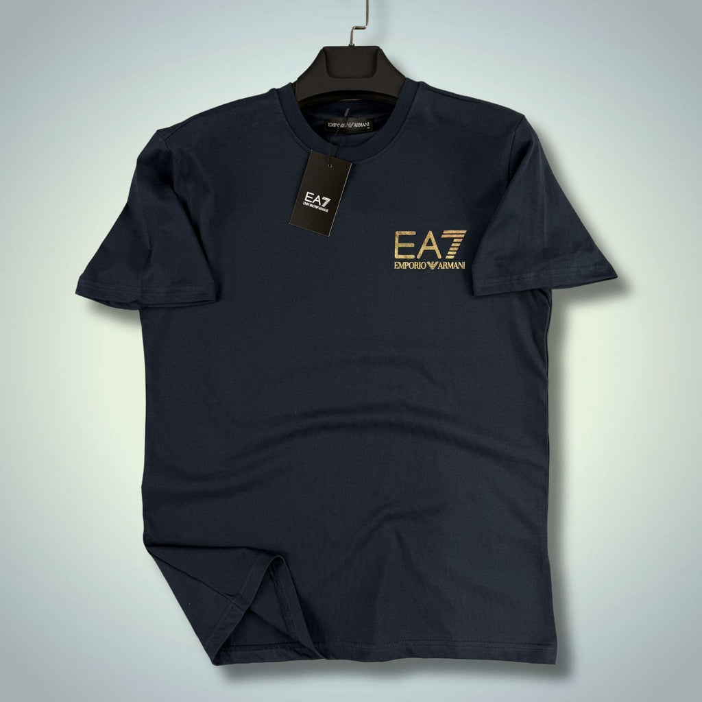 Мъжка тъмносиня тениска EA7. Premium качество