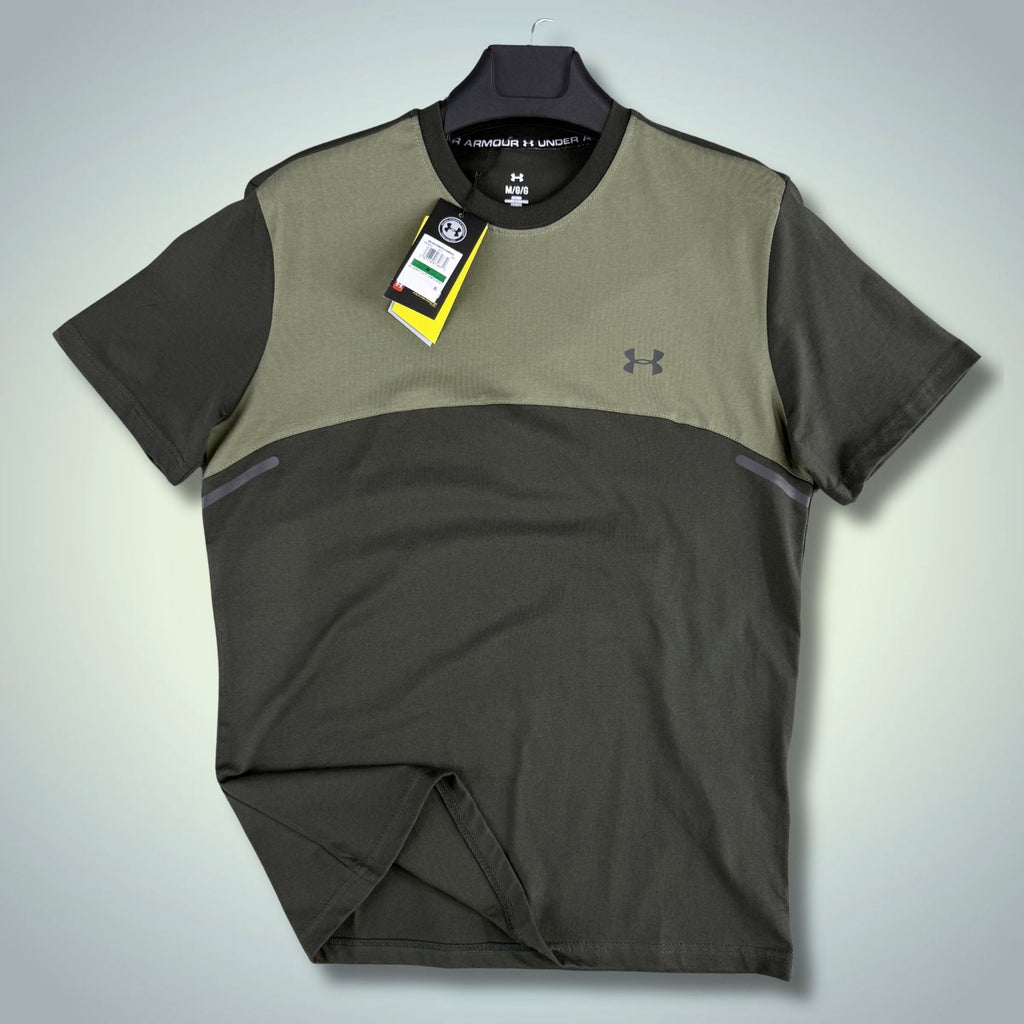 Мъжка зелено-маслинено зелена тениска Under Armour. Premium качество