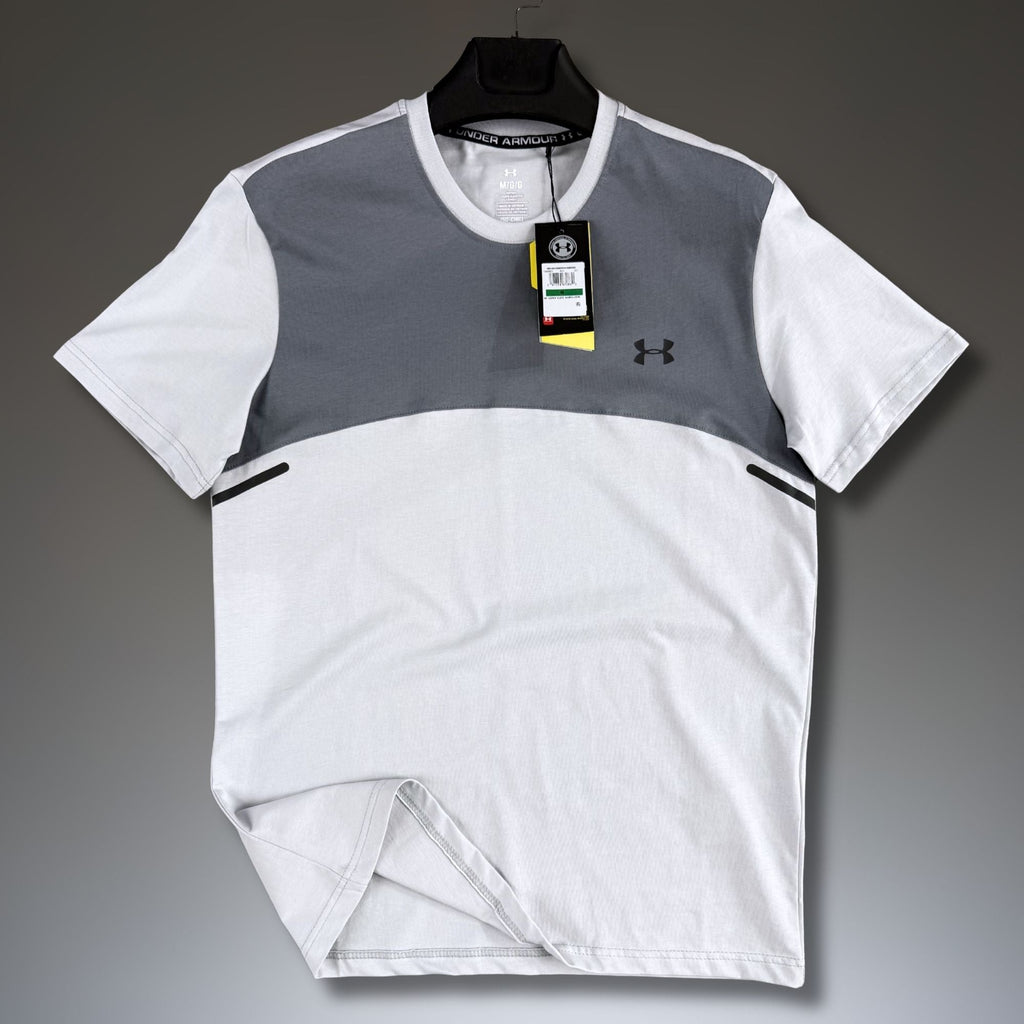 Мъжка сиво-светло сива зелена тениска Under Armour. Premium качество