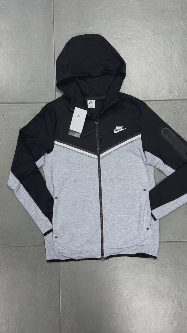 Nike Tech Fleece мъжки суичър, черен - сив. Premium качество