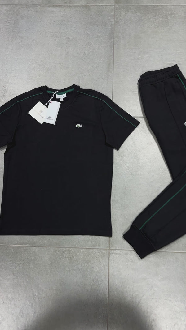Lacoste мъжки летен спортен екип, черен. Premium качество