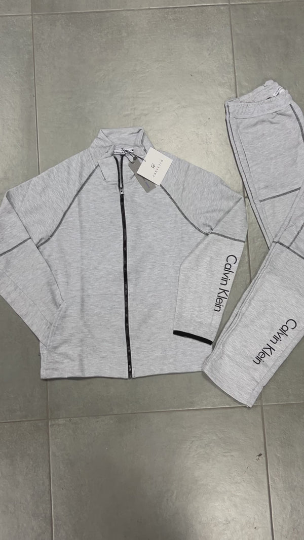Calvin Klein мъжки спортен екип, класическо сив. Premium качество