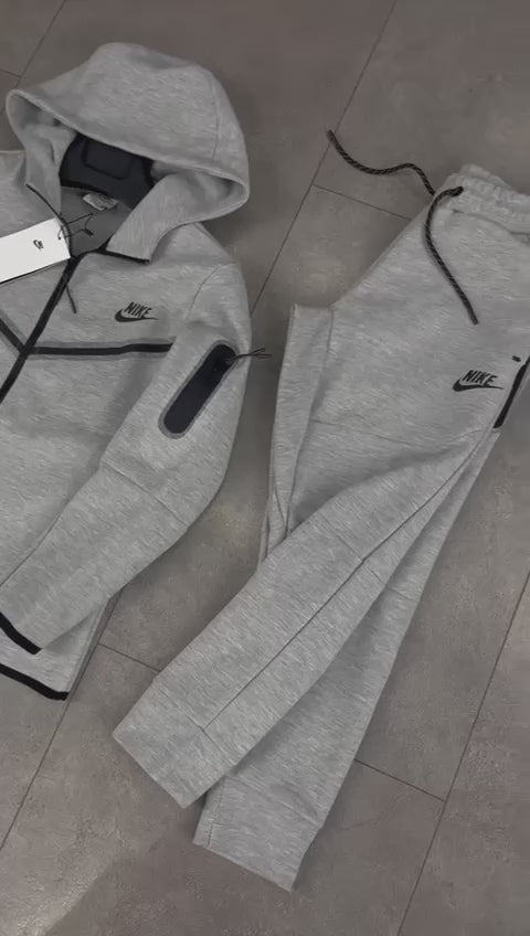 Nike Tech Fleece детски спортен екип, класическо сив. Premium качество