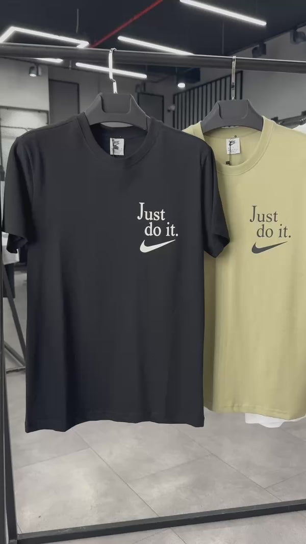 Мъжка маслинено зелена тениска Nike, Just Do It. Premium качество