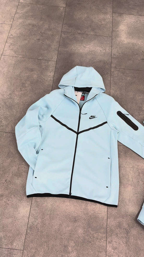 Nike Tech Fleece мъжки спортен екип, бебешко син. Модел 2024. Premium качество