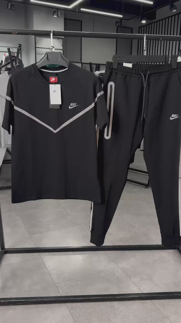 Nike Reflective Tech Fleece мъжки летен спортен екип, черен. Premium качество